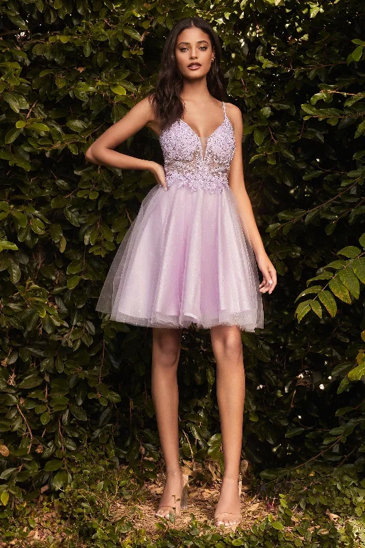 Empire Waist Women Dress to Accentuate the Bust and Conceal the WaistCinderella Divine CD0190 Short Homecoming Dress