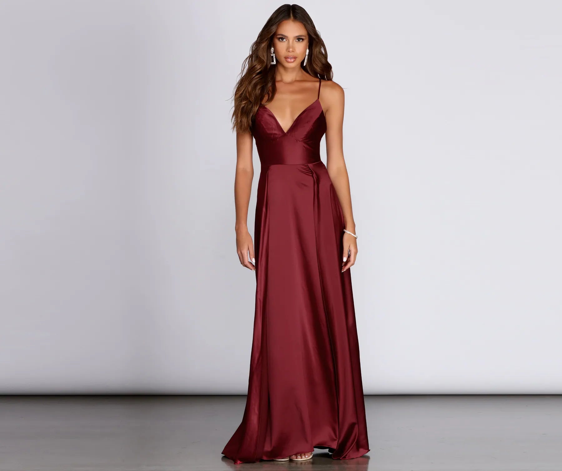 Lace - Embellished Women Dress for an Elegant and Sophisticated AppearanceTaylar Satin Gown