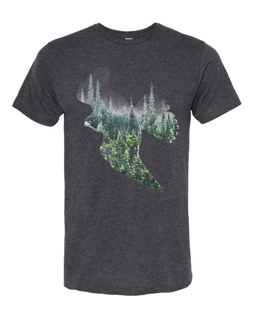 Tie - Dye Women T Shirt with a Bohemian VibeAdult Peregrine Forest T-Shirt