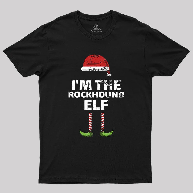 Sequined Women T Shirt for a Sparkly Night OutChristmas Rockhound Elf Geek T-Shirt