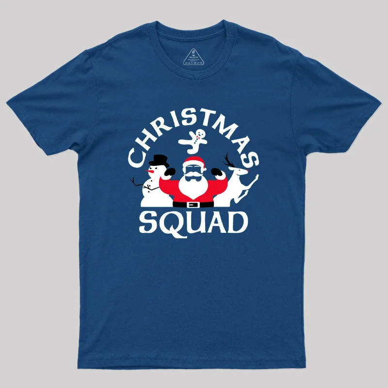 Striped Women T Shirt in a Classic PatternChristmas Squad Geek T-Shirt