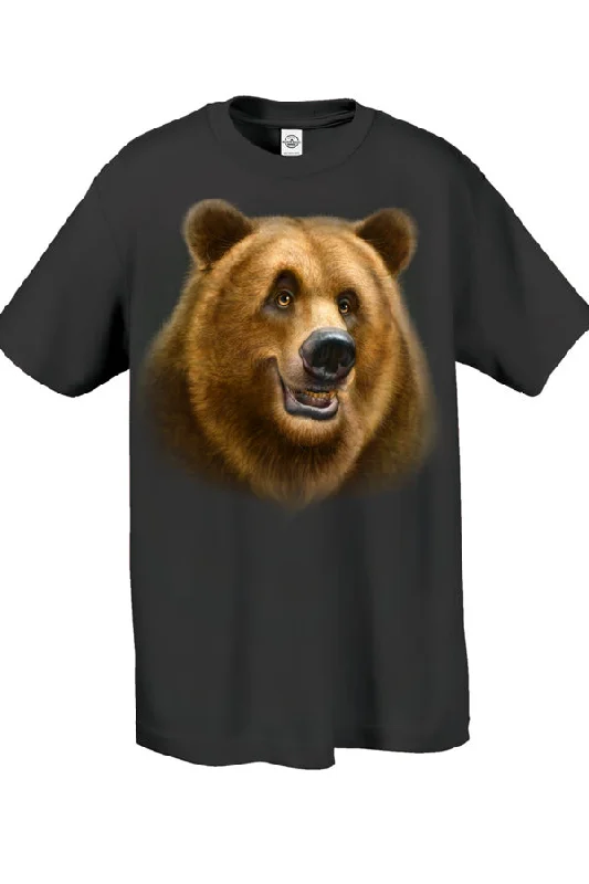 Organic Cotton Women T Shirt for Eco - Conscious WearersYouth Grizzly Totem T-Shirt