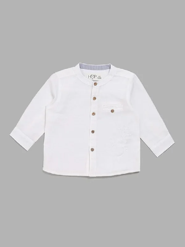 HOP Baby Plain White Shirt