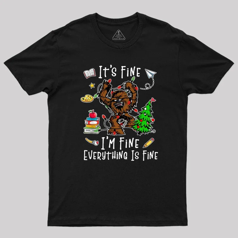 Sheer Women T Shirt for a Stylish and Alluring LookIt's Fine  Everything Is Fine T-Shirt