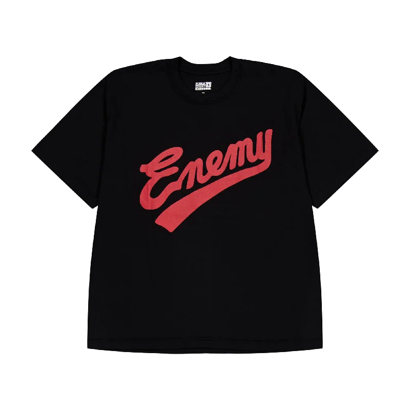 Floral Print Women T Shirt for a Feminine TouchNh X Public Enemy . Tee Ss-1 Black