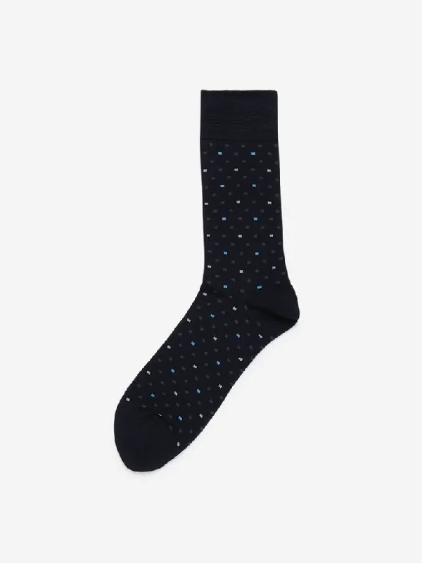 WES Lounge Black Premium Full-Length Socks