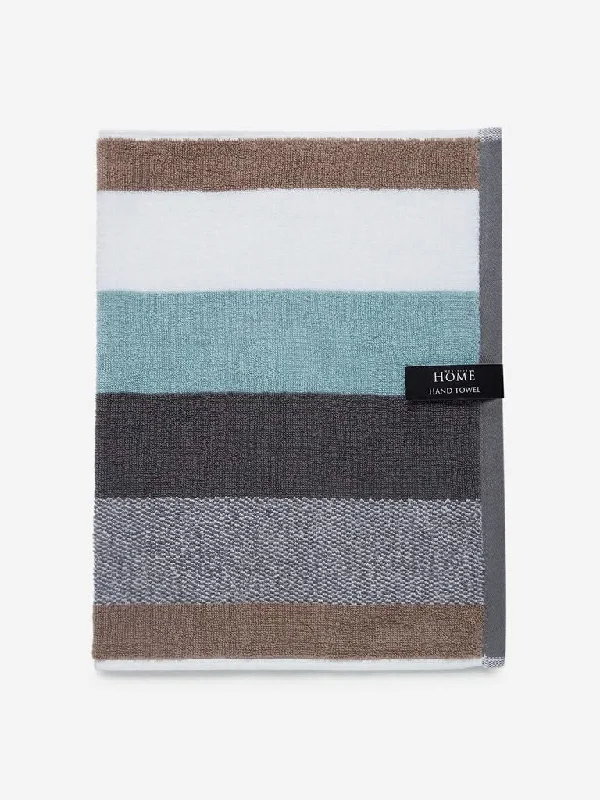 Westside Home Multi-Hued Striped 500 GSM Hand Towel