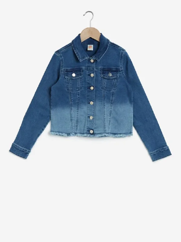 Y&F Kids Blue Ombre Denim Jacket