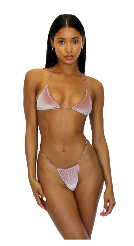 High - performance bikini with quick - drying fabric for active swimmersMIYA VELVET MICRO TOP - DUST