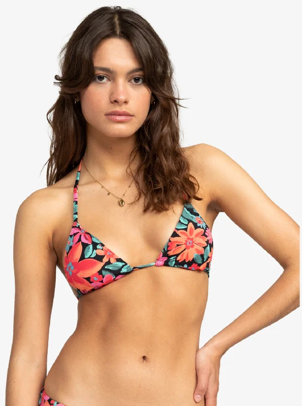 Tropical - themed bikini for a vacation - ready beach outfitPrinted Beach Classics Triangle Bikini Top